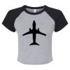 Women's Micro Rib Raglan Baby Tee Thumbnail