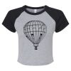 Women's Micro Rib Raglan Baby Tee Thumbnail