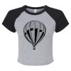 Women's Micro Rib Raglan Baby Tee Thumbnail