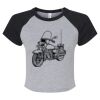 Women's Micro Rib Raglan Baby Tee Thumbnail