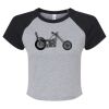 Women's Micro Rib Raglan Baby Tee Thumbnail