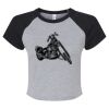 Women's Micro Rib Raglan Baby Tee Thumbnail
