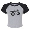 Women's Micro Rib Raglan Baby Tee Thumbnail
