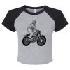 Women's Micro Rib Raglan Baby Tee Thumbnail