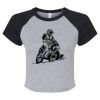 Women's Micro Rib Raglan Baby Tee Thumbnail
