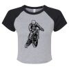 Women's Micro Rib Raglan Baby Tee Thumbnail