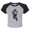 Women's Micro Rib Raglan Baby Tee Thumbnail