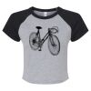 Women's Micro Rib Raglan Baby Tee Thumbnail