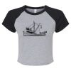Women's Micro Rib Raglan Baby Tee Thumbnail