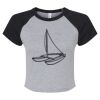 Women's Micro Rib Raglan Baby Tee Thumbnail