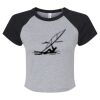 Women's Micro Rib Raglan Baby Tee Thumbnail