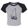 Women's Micro Rib Raglan Baby Tee Thumbnail