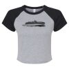 Women's Micro Rib Raglan Baby Tee Thumbnail