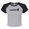 Women's Micro Rib Raglan Baby Tee Thumbnail