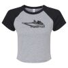 Women's Micro Rib Raglan Baby Tee Thumbnail