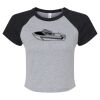 Women's Micro Rib Raglan Baby Tee Thumbnail
