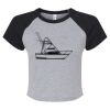 Women's Micro Rib Raglan Baby Tee Thumbnail