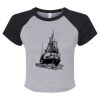 Women's Micro Rib Raglan Baby Tee Thumbnail