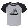 Women's Micro Rib Raglan Baby Tee Thumbnail