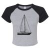 Women's Micro Rib Raglan Baby Tee Thumbnail