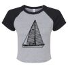 Women's Micro Rib Raglan Baby Tee Thumbnail