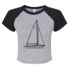 Women's Micro Rib Raglan Baby Tee Thumbnail