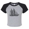 Women's Micro Rib Raglan Baby Tee Thumbnail