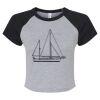 Women's Micro Rib Raglan Baby Tee Thumbnail