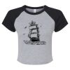 Women's Micro Rib Raglan Baby Tee Thumbnail