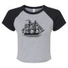 Women's Micro Rib Raglan Baby Tee Thumbnail