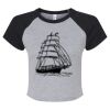 Women's Micro Rib Raglan Baby Tee Thumbnail
