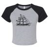 Women's Micro Rib Raglan Baby Tee Thumbnail