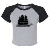 Women's Micro Rib Raglan Baby Tee Thumbnail