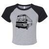 Women's Micro Rib Raglan Baby Tee Thumbnail