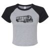 Women's Micro Rib Raglan Baby Tee Thumbnail