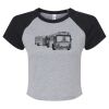 Women's Micro Rib Raglan Baby Tee Thumbnail