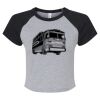 Women's Micro Rib Raglan Baby Tee Thumbnail