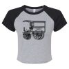 Women's Micro Rib Raglan Baby Tee Thumbnail