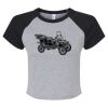 Women's Micro Rib Raglan Baby Tee Thumbnail