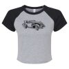 Women's Micro Rib Raglan Baby Tee Thumbnail