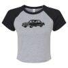 Women's Micro Rib Raglan Baby Tee Thumbnail