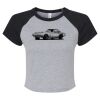 Women's Micro Rib Raglan Baby Tee Thumbnail