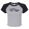 Women's Micro Rib Raglan Baby Tee Thumbnail