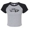 Women's Micro Rib Raglan Baby Tee Thumbnail