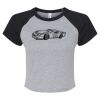 Women's Micro Rib Raglan Baby Tee Thumbnail