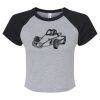 Women's Micro Rib Raglan Baby Tee Thumbnail
