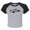 Women's Micro Rib Raglan Baby Tee Thumbnail
