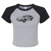 Women's Micro Rib Raglan Baby Tee Thumbnail