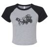 Women's Micro Rib Raglan Baby Tee Thumbnail