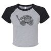 Women's Micro Rib Raglan Baby Tee Thumbnail